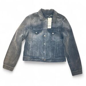 NWT CLOSED TWIST Blue Corduroy Denim Jacket — LARGE